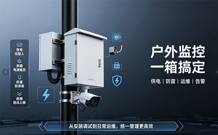 宇视 IMB-B100-U0LT@A 经济型智能监控箱 远程运维户外弱电配电箱